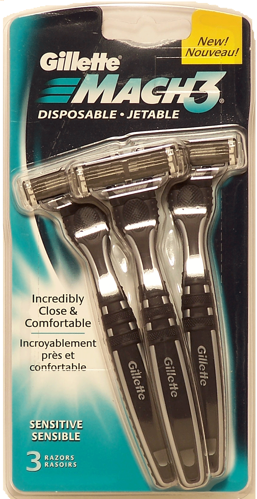 Gillette Mach 3 disposable razors, incredibly comfortable, sensitive sensible Full-Size Picture